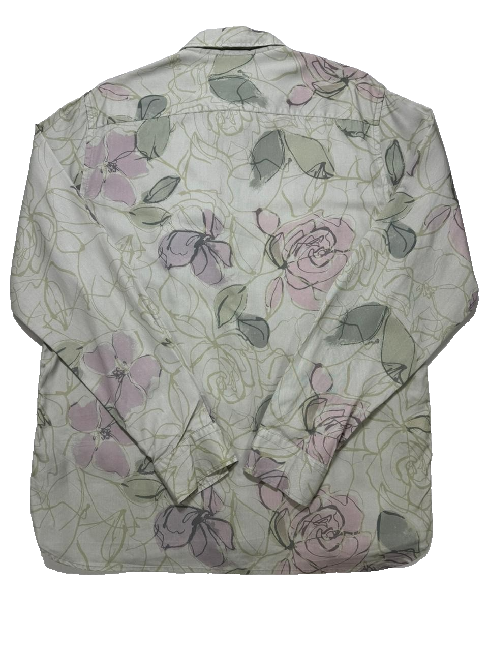 Ted Baker Men's Green Bobbio Long Sleeve Floral Print Shirt |Size:L