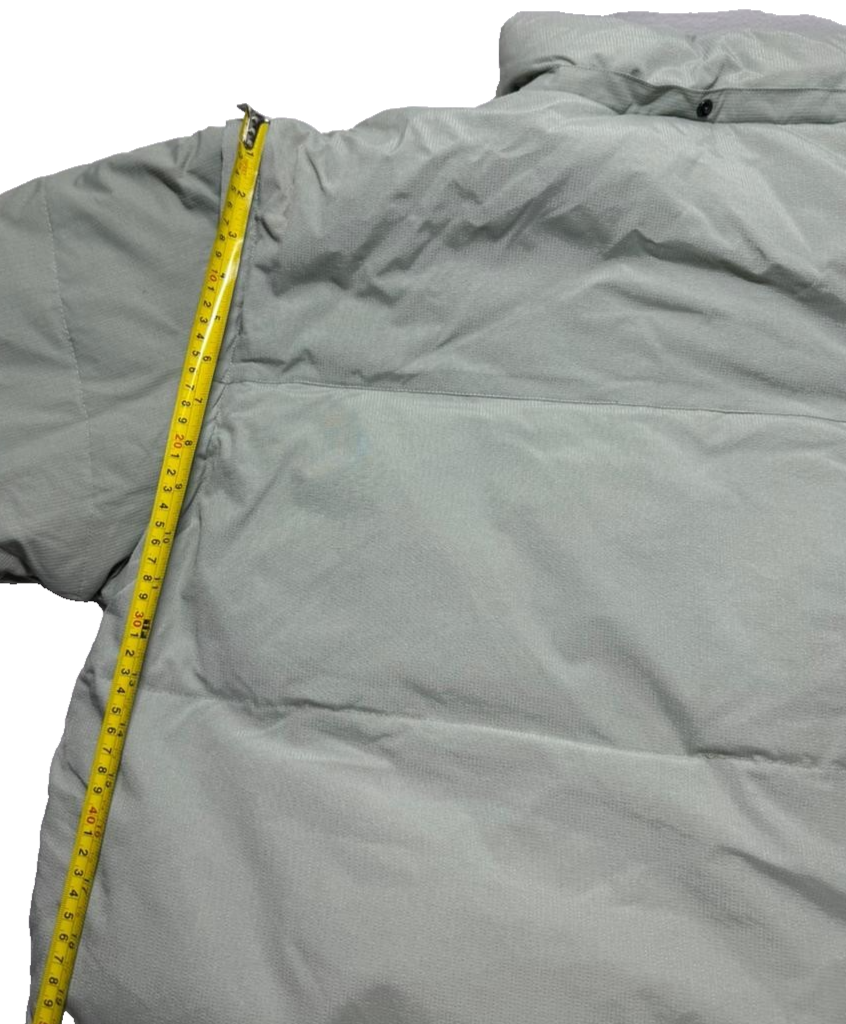 Fila Men's Puffer Jacket XXL Light Green Padded Winter Coat High Neck Zip Pocket