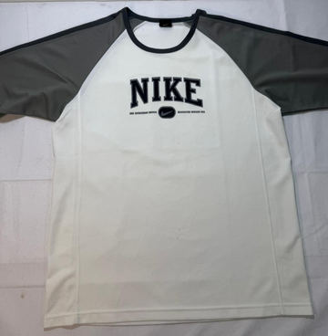 Nike Two-Tone Raglan Sleeve Tee White/Grey XXL Men