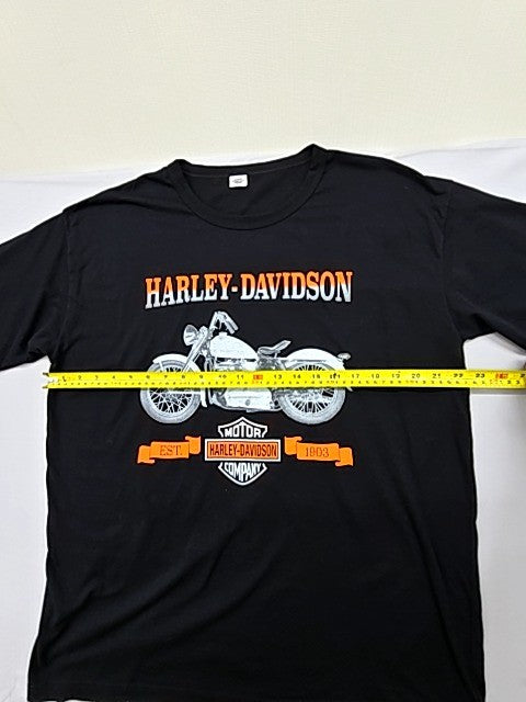 Harley-Davidson Men's Black Motorcycle T-Shirt XXL Short Sleeve Crew Neck