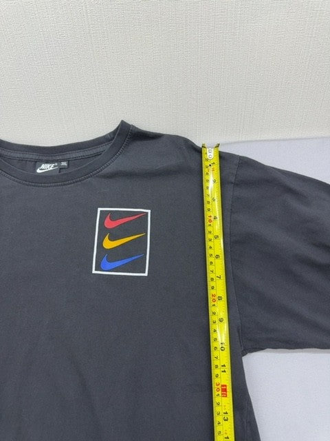 Nike Men's 3XL Black Cotton T-Shirt Short Sleeve Crewneck Japan