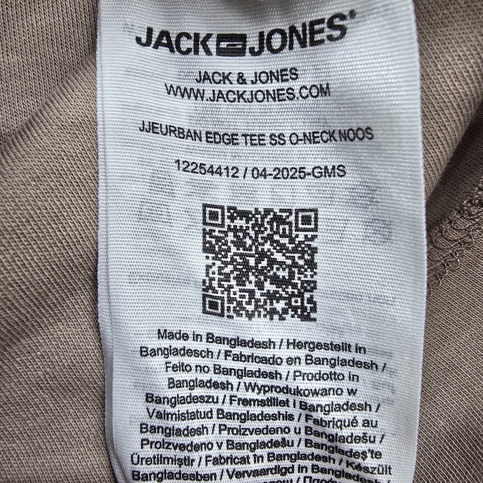 Jack & Jones Men Beige T-Shirt size XL product image 4