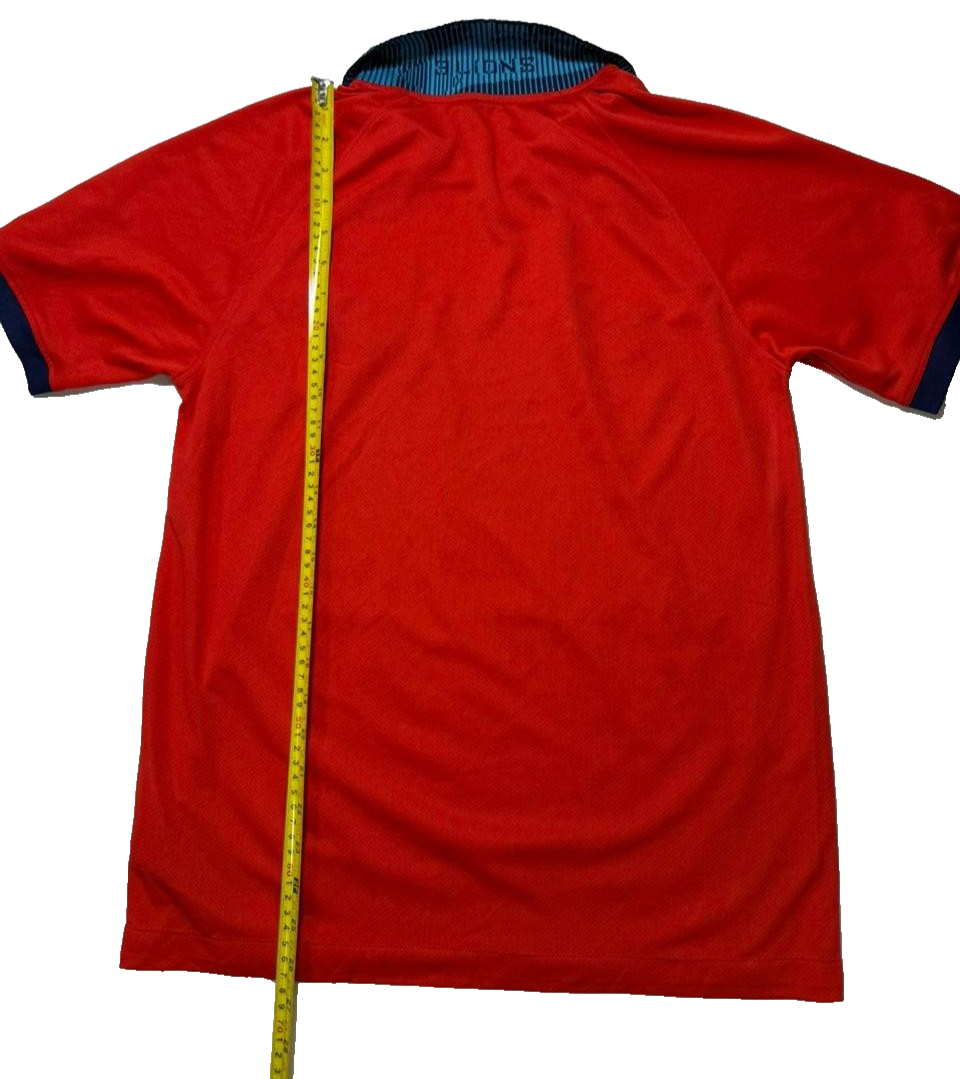 Nike England Away Football Shirt Red Men's Medium 100% Polyester