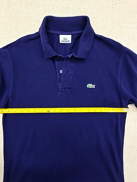 Lacoste L.12.12 Navy Polo Shirt Men's Size 3 Short Sleeve