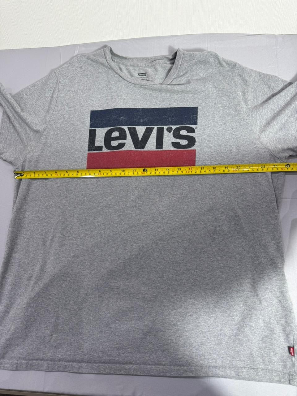 Levi's Men's Gray Graphic Logo T-Shirt Short Sleeve Casual Crew Neck Tee