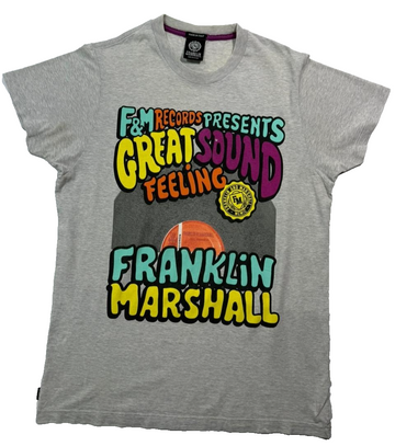 Vtg Franklin & Marshall Graphic T-Shirt "Great Sound Feeling" F&M Records - M