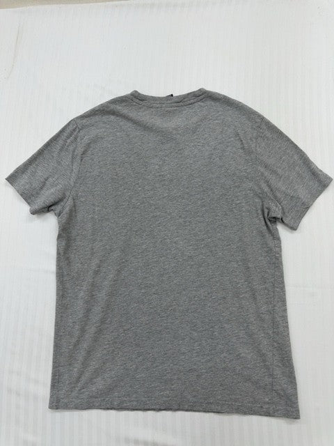 Champion Men's Light Gray Heather Script Logo T-Shirt Large