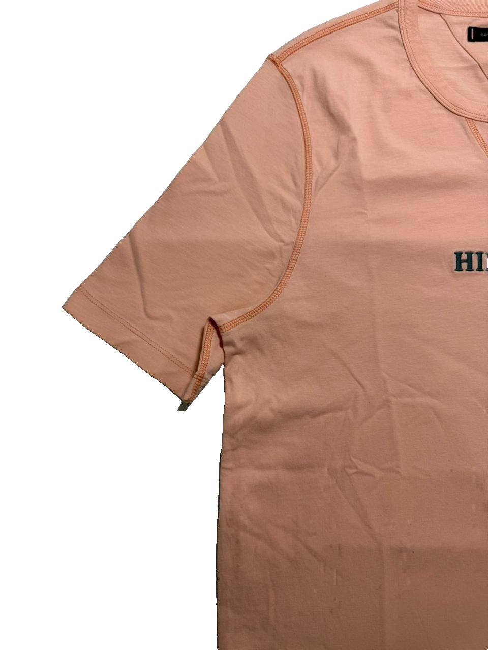 Tommy Hilfiger Peach Logo Regular Fit Cotton T-Shirt Crewneck Short Sleeve XL