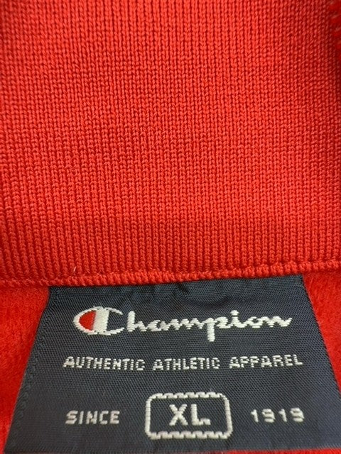 Champion Men's Red Track Jacket Full Zip Size XL NWT