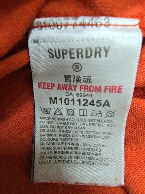 Superdry Men Orange T-Shirt size S product image 7