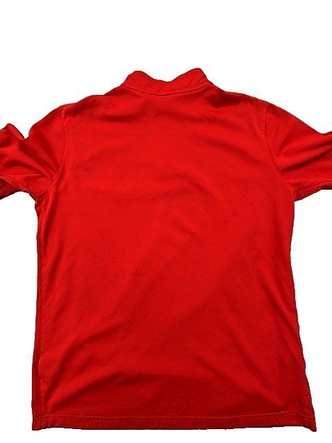 Nike Men's L Red Sideline Dri-FIT Quarter-Zip Jacket