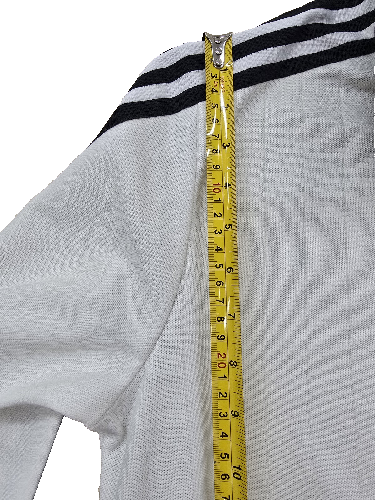Adidas Men's White/Black Track Jacket Full Zip Long Sleeve Size M