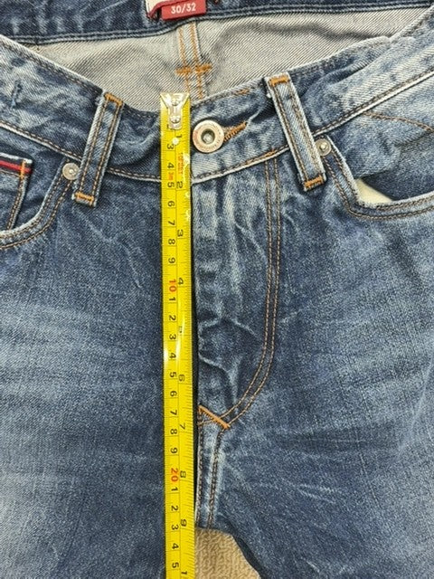 Tommy Hilfiger Men's Straight Leg Blue Jeans 30x32 Med Wash Denim