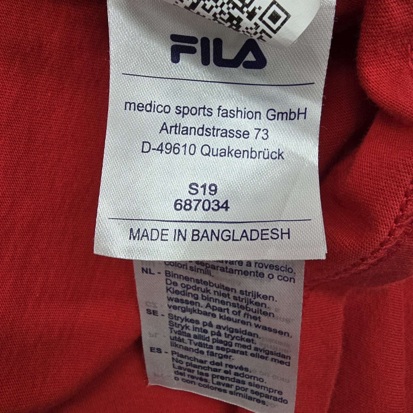 Fila Men Red T-Shirt size L product image 4