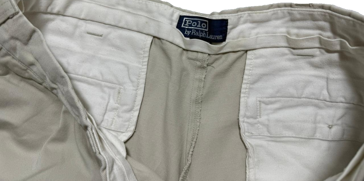 Polo Ralph Lauren Men's Beige Chino Trousers Classic Fit Size 36