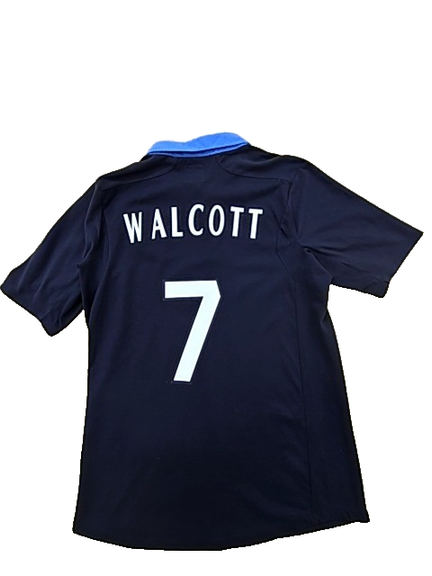Umbro Men's Navy Football Polo Shirt England Badge Short Sleeve