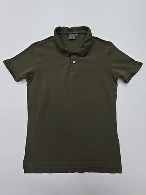 Calvin Klein Men Olive Polo Shirt Button Front Size M Condition Descriptor