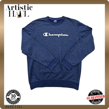Champion Navy Crewneck Sweatshirt Men's Size M Cotton