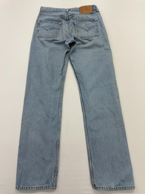 Levi's Boys Light Blue Straight Jeans 30x32 Button Fly Regular Denim