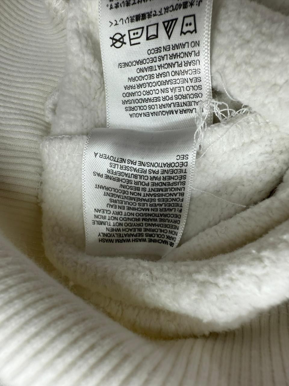 The North Face White Hoodie XL Made in Turkey Pullover Sweatshirt Men's