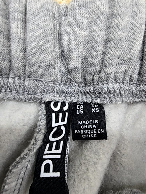 Pieces Snowman Gray XS Women Sweatpants Drawstring Pockets