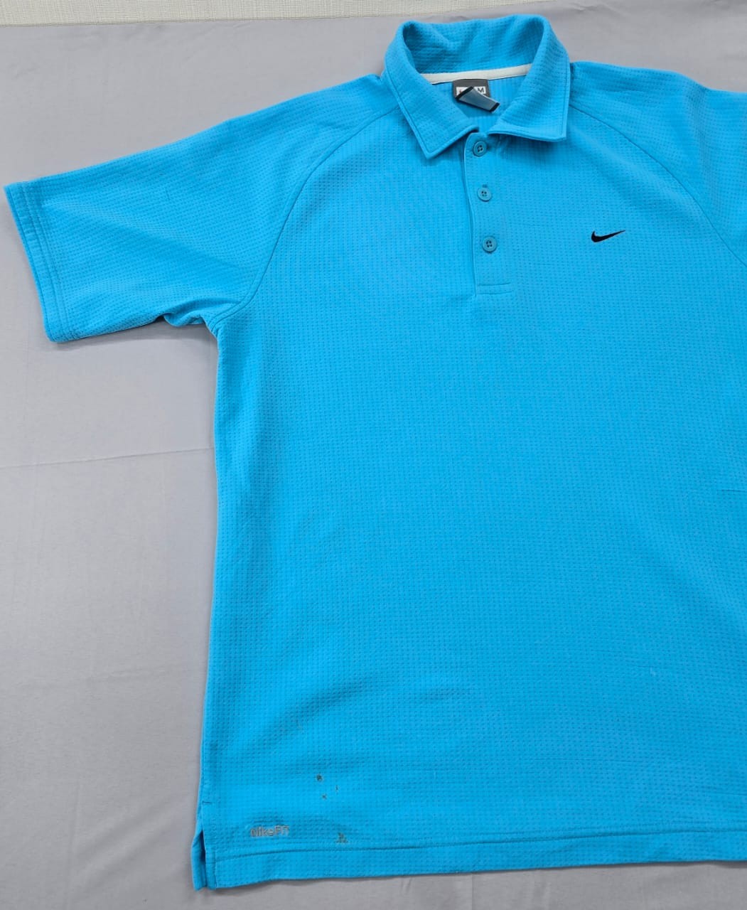 Nike Men's Blue Dri-FIT Polo Shirt Size M Short Sleeve Golf