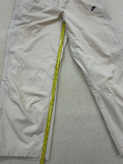 Nike Men's L Beige Track Pants Drawstring Nike Logo L