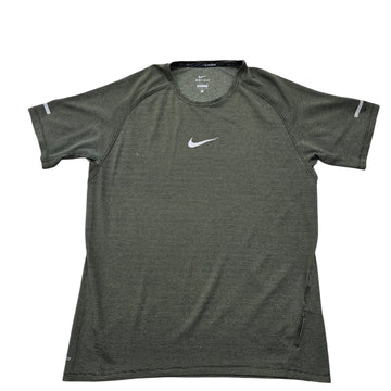 Nike Women's Olive Green Dri-FIT Running T-Shirt Size L