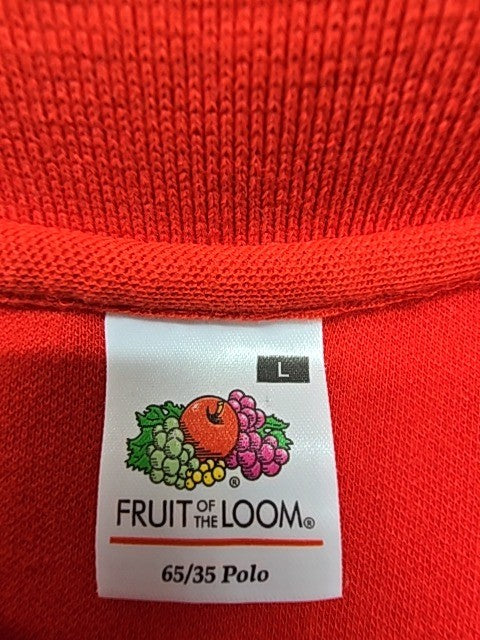 Fruit of the Loom Men Red Polo Shirt size L product image 4
