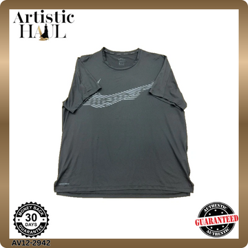 Nike Men's Dark Grey Heather Dri-FIT Fitness T-Shirt XXL