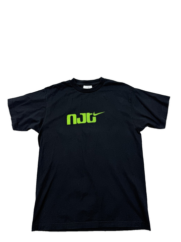 Nike NRG Logo Black Graphic T-Shirt XL Men Cotton Short Sleeve