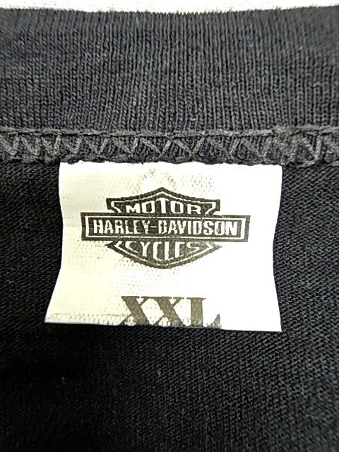 Harley-Davidson Men's Black Motorcycle T-Shirt XXL Short Sleeve Crew Neck