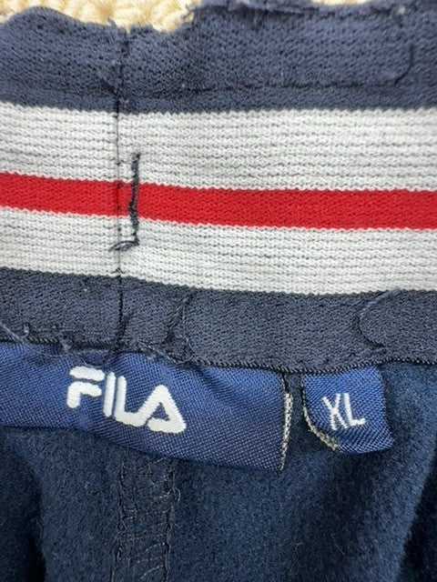 Fila Women's Navy Track Pants XL Elastic Waist Pockets