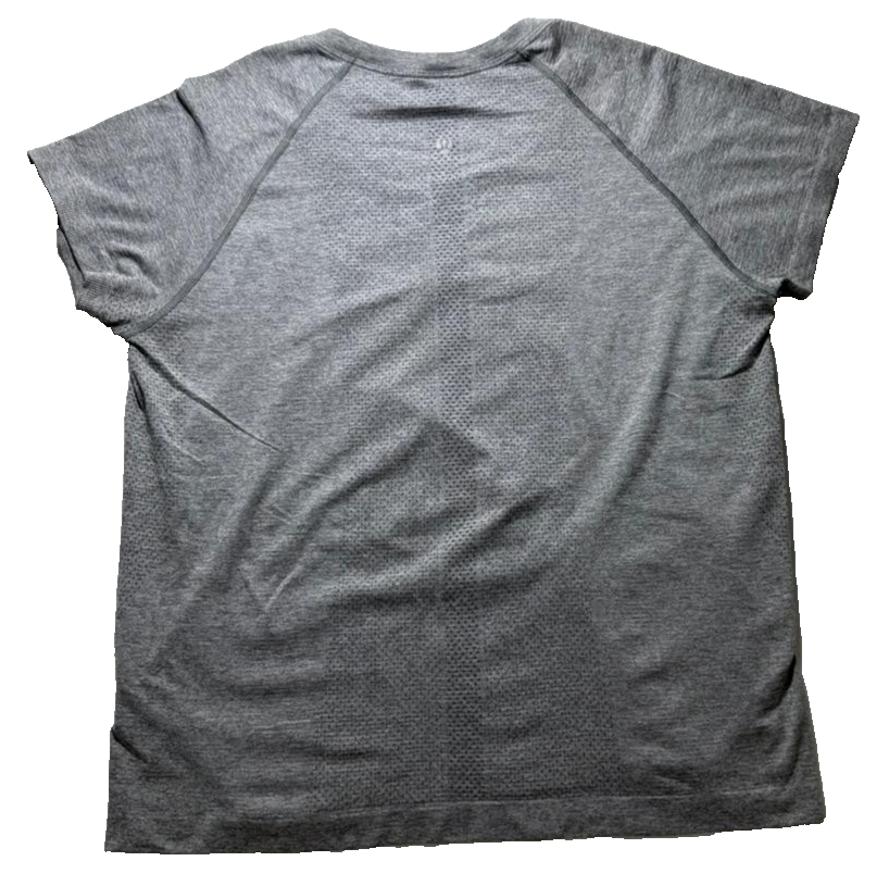 Lululemon Women Gray Swiftly Short Sleeve Crew Seamless Shirt T-Shirt |M