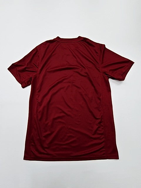 NIKE Men Red Dri-FIT Logo T-Shirt Size M Athletic Crew Neck Performance Knit
