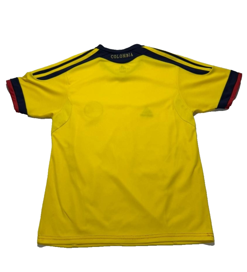 Adidas Colombia National Team Soccer Jersey Yellow Short Sleeve Size S