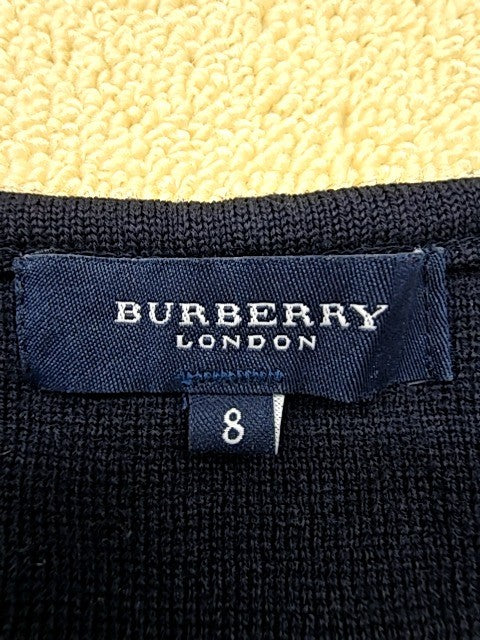 Vintage Burberry Navy Wool Blend V-Neck Vest Men's Size 8