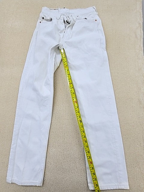 Vintage Levi's 501 White Straight Jeans UK Origin
