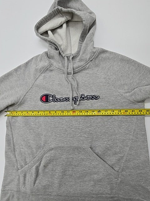 Champion Boys Gray Pullover Hoodie Size L/G Fleece Kangaroo Pocket