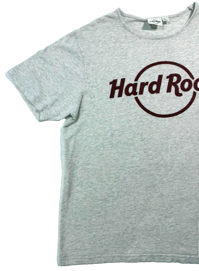 Hard Rock Cafe Unisex Gray Cotton T-Shirt - Size S