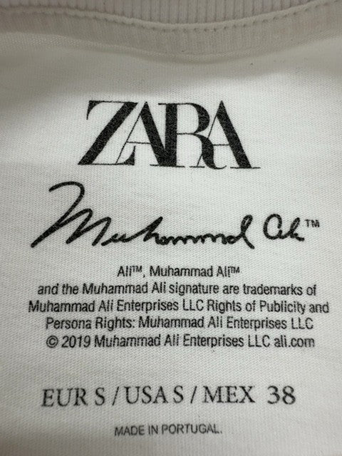 Zara Men White T-Shirt size 38 product image 3