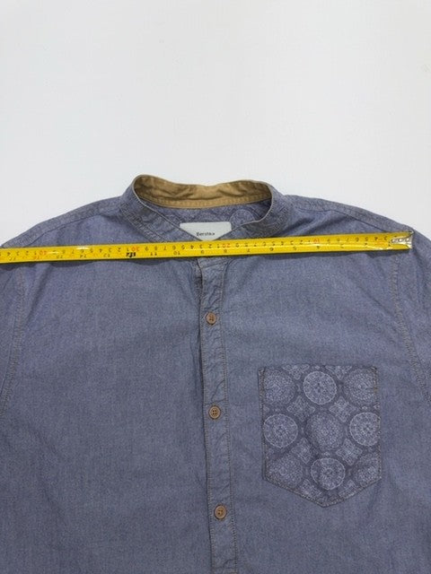 Bershka Men Blue Shirt size L product image 7