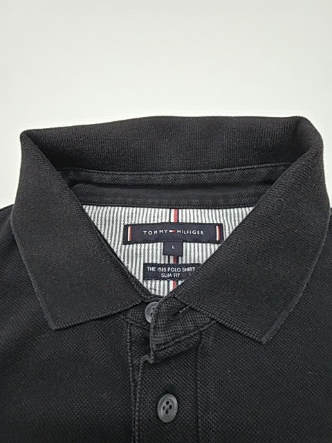 Tommy Hilfiger Men Black Polo Shirt size L product image 8