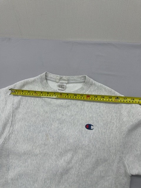 Champion Reverse Weave Gray Crew Sweatshirt S Heavyweight Fleece