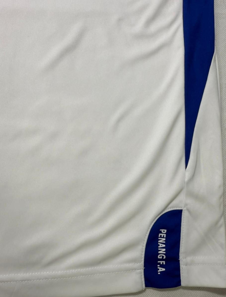 Umbro Penang FA Football Soccer Jersey White Blue Men's Size M