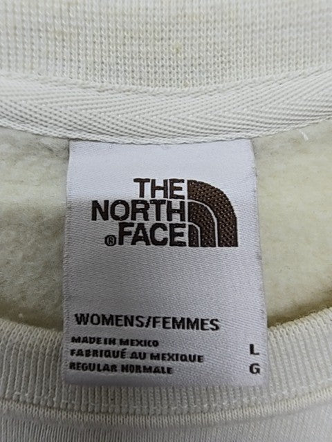 The North Face Women's Cream Pullover Crewneck Sweater Size L Excellent