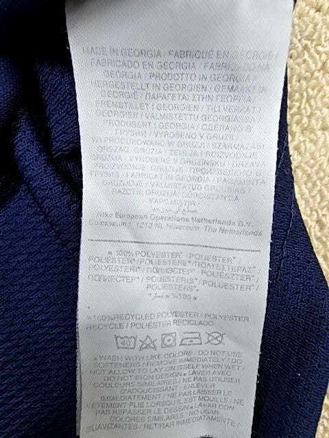 Nike Unisex Navy Dri-FIT Crewneck Short Sleeve Jersey Slim Fit