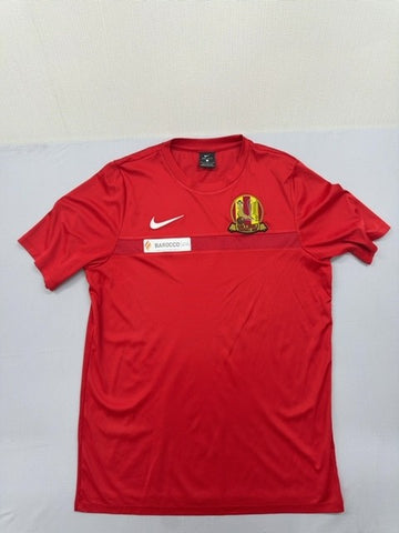 Nike Men's L Red Dri-FIT Soccer Jersey Short Sleeve Mesh