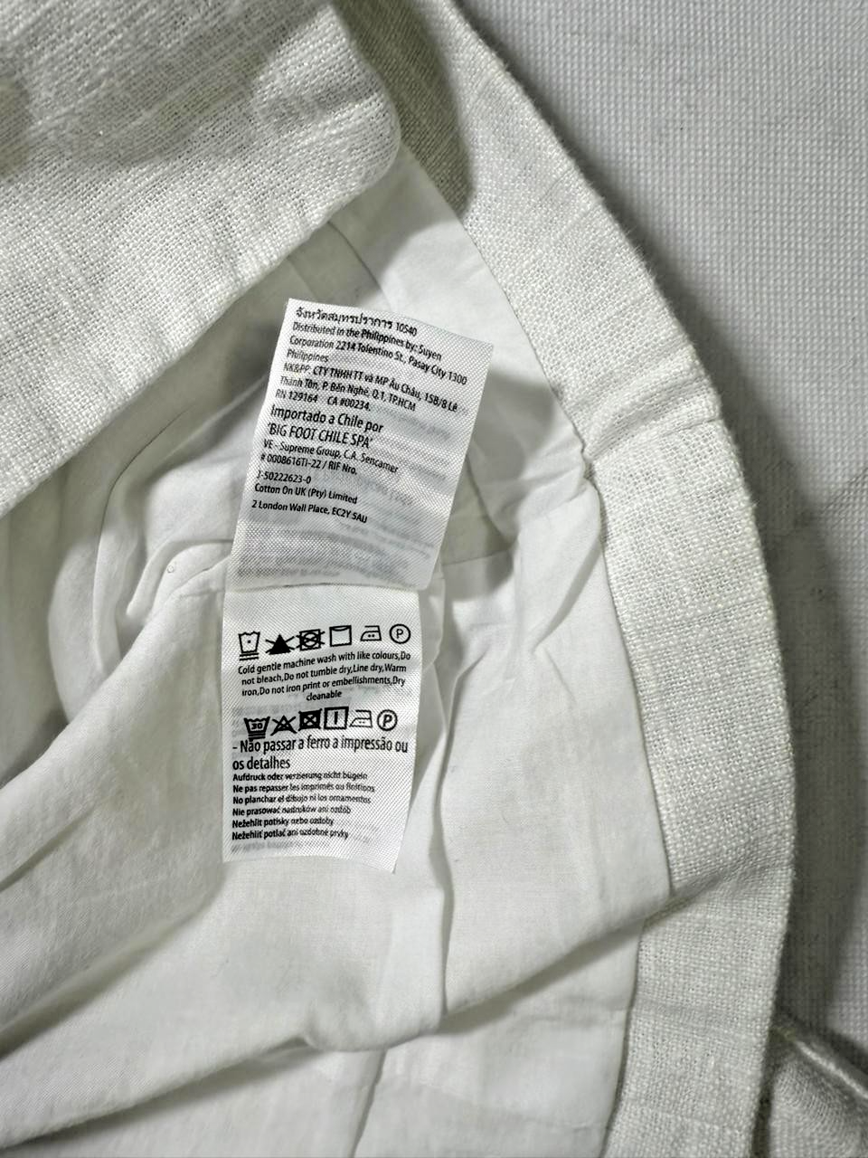 Cotton On Sienna Linen Cotton Vest In Off White - Size Us 6