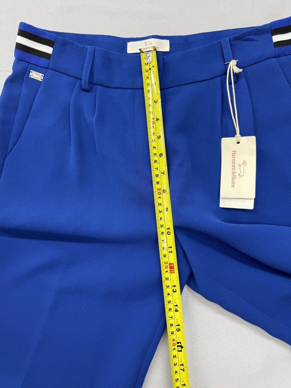Harmont & Blaine Men's Royal Blue Straight Trousers Size 44